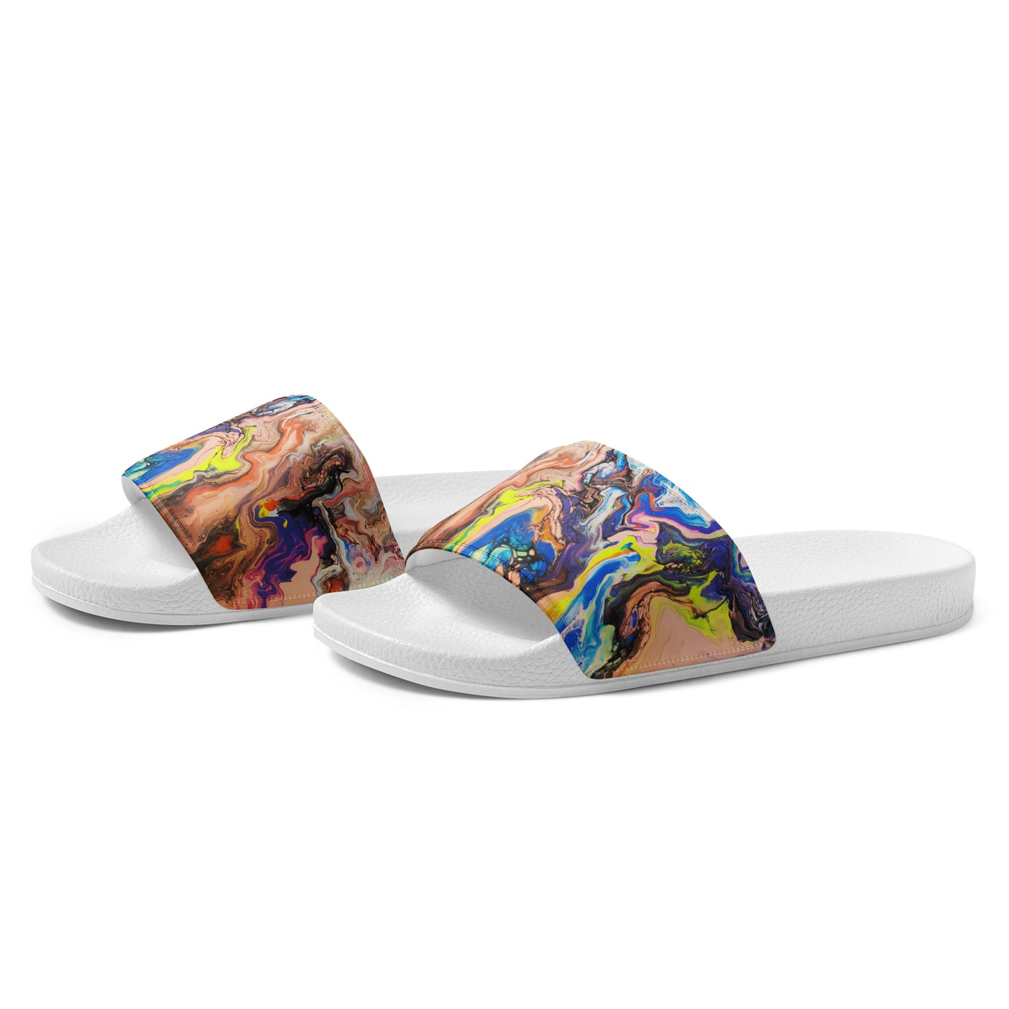 Women's Slides - Fluid Art Design - FA-019B