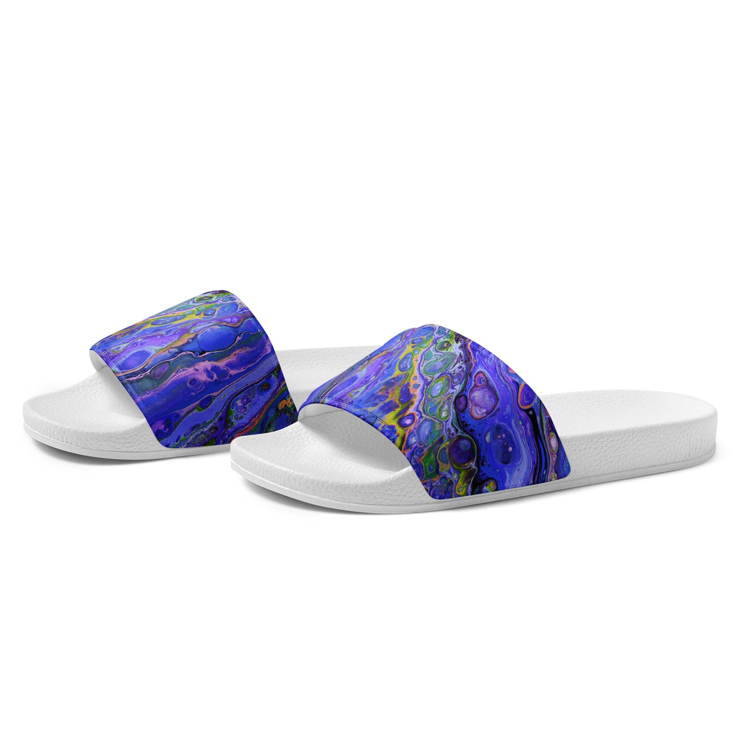 Women's Slides - Fluid Art Design - FA-011B-2