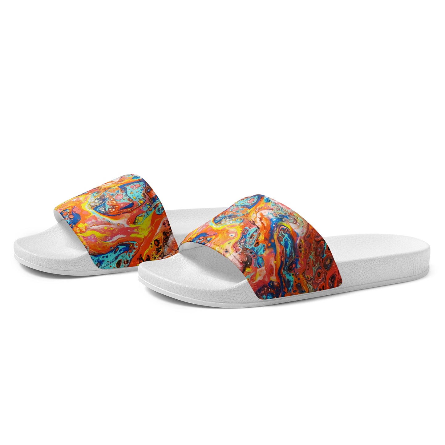 Women's Slides - Fluid Art Design - FA-008-1