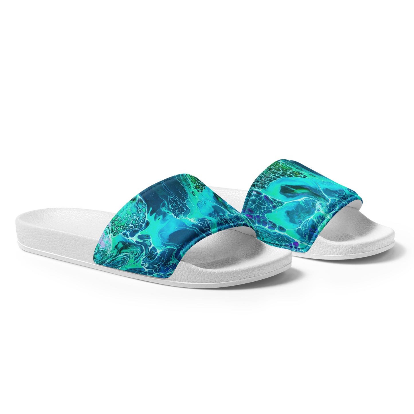 Women's Slides - Fluid Art Design - FA-012B-2