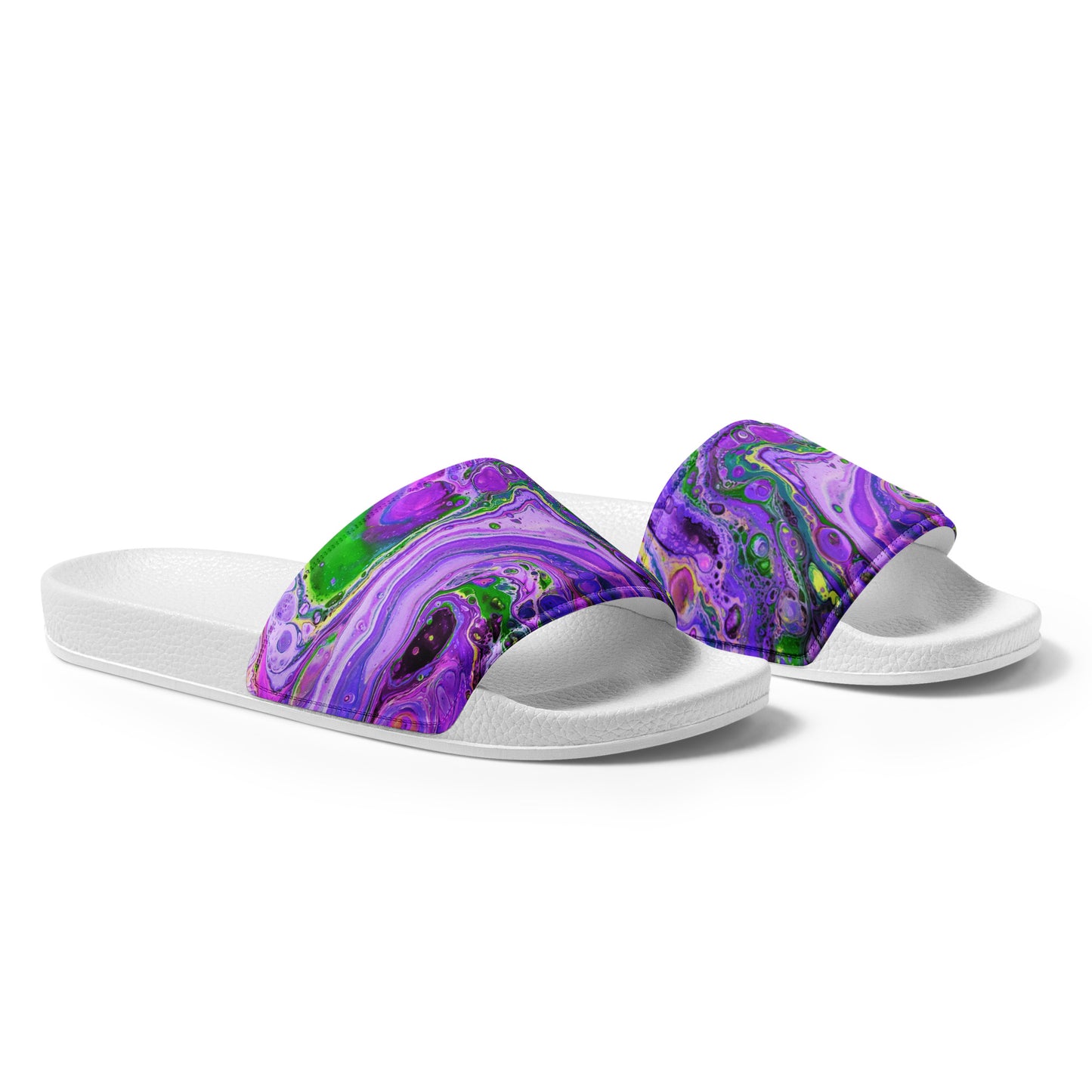 Women's Slides - Fluid Art Design - FA-011C-1