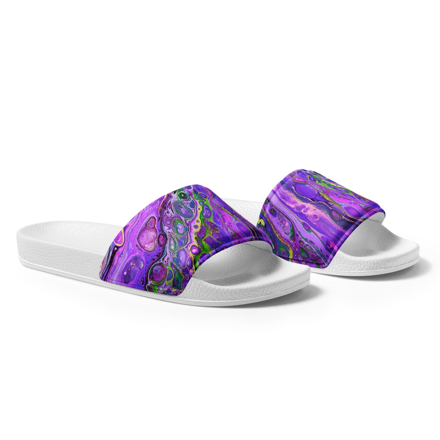 Women's Slides - Fluid Art Design - FA-011C-2