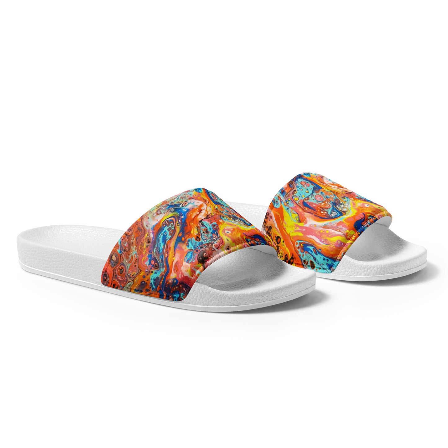 Women's Slides - Fluid Art Design - FA-008-1