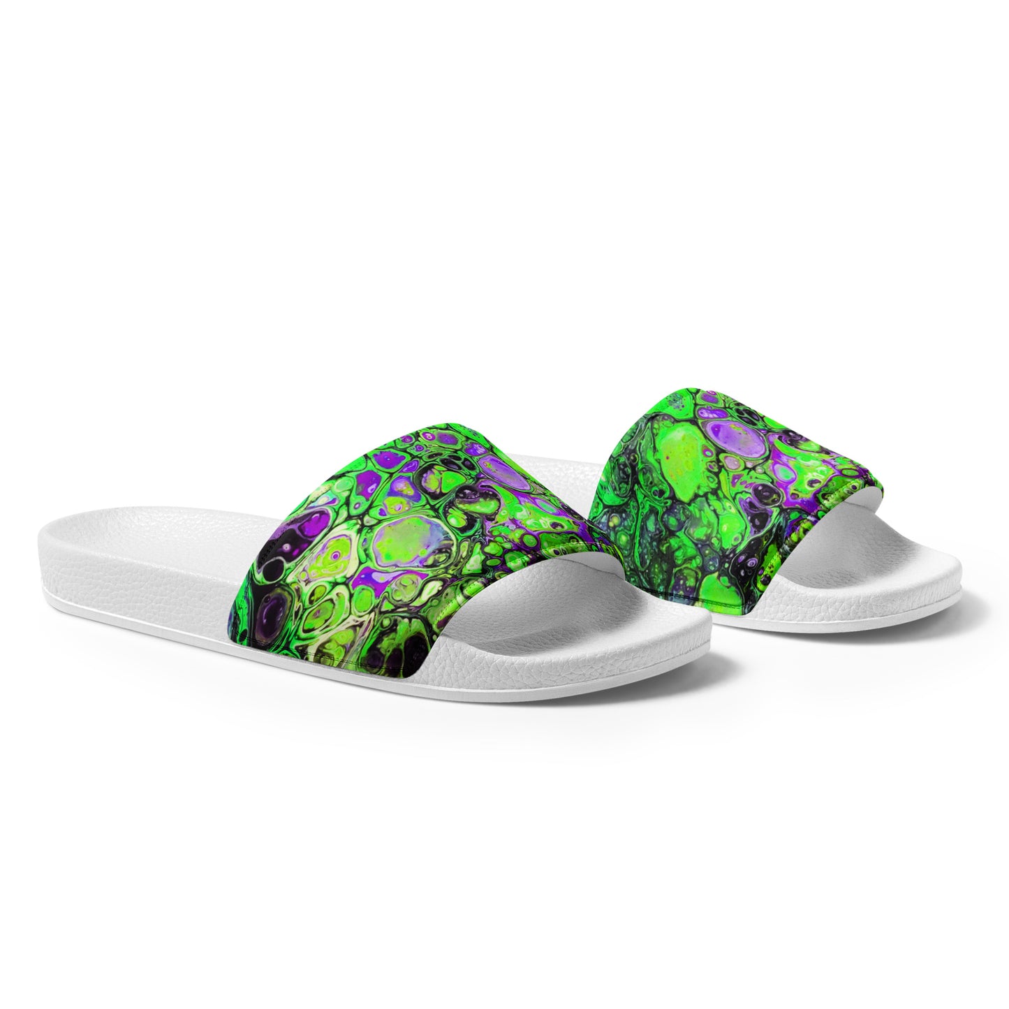 Women's Slides - Fluid Art Design - FA-007B-2