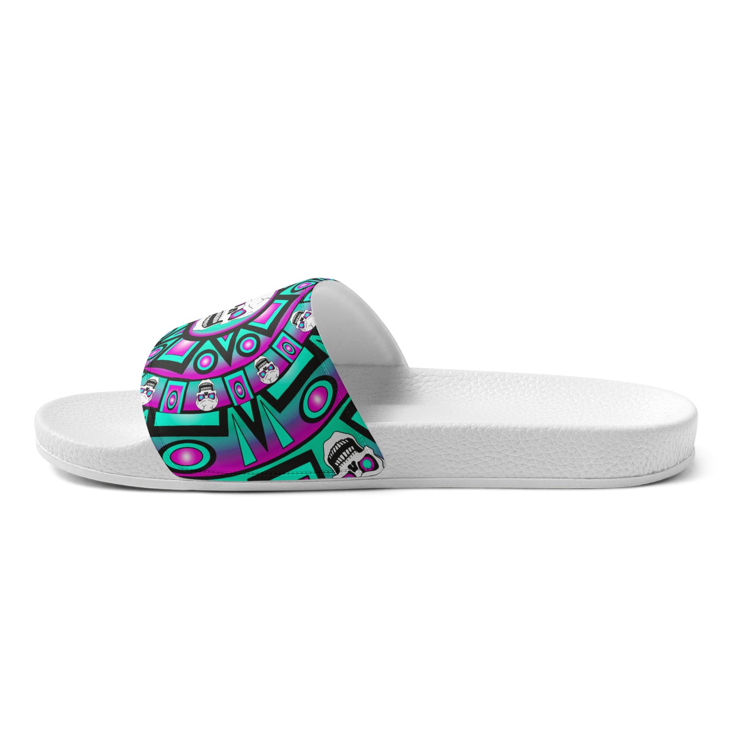 Women's Slides -  Skull Design - SW-001B